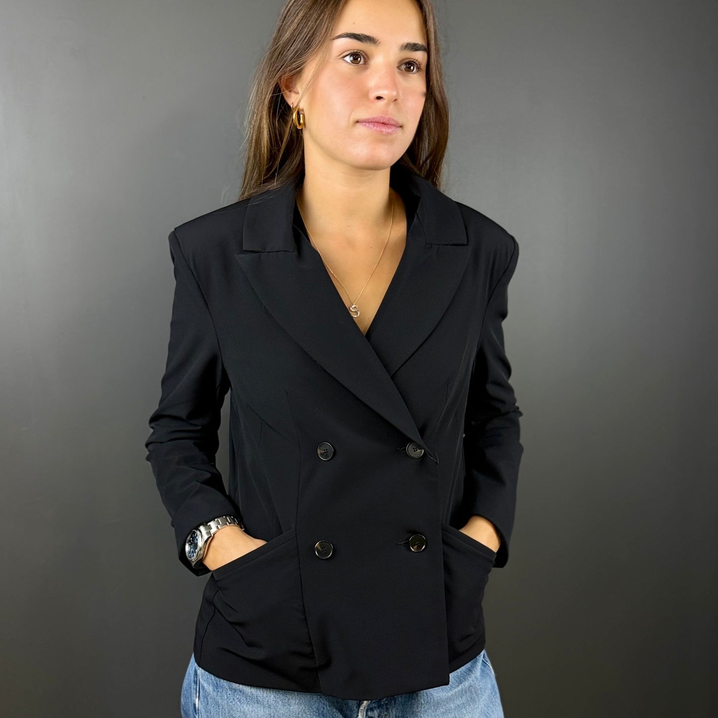 NEW / MONACO BLACK BLAZER