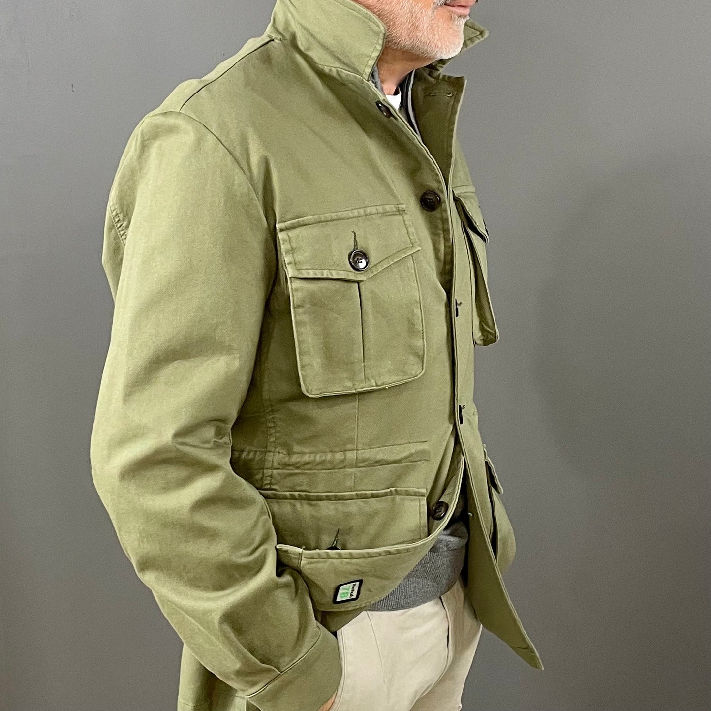 GIACCA FLENT FOREST GREEN