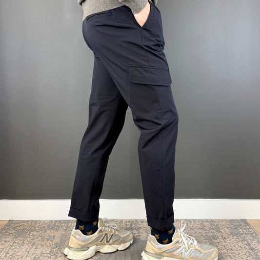 NUEVO / CROP CARGO 2 PINZAS NAVY