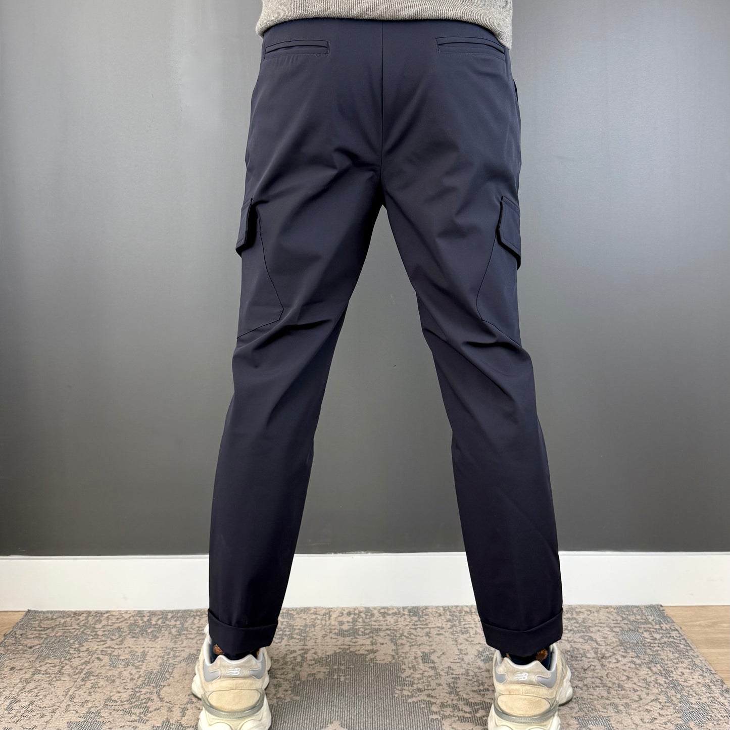 NUEVO / CROP CARGO 2 PINZAS NAVY