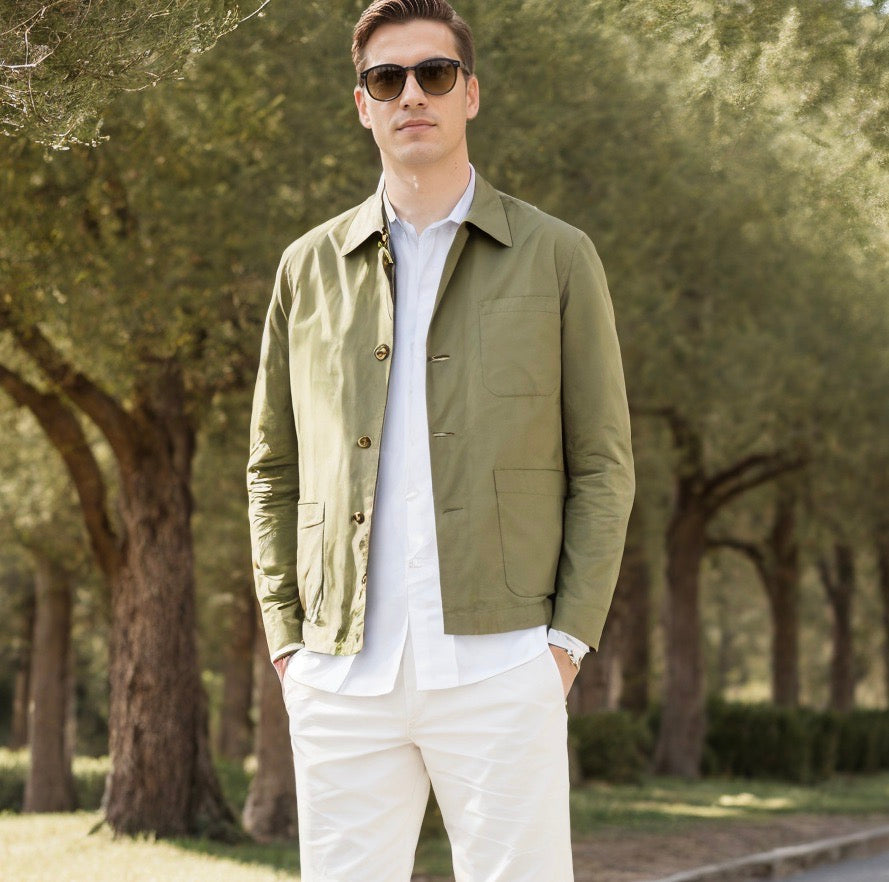 WORKER JACKET OLIVE GREEN