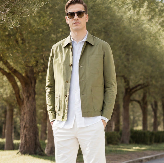 CHAQUETA WORKER  OLIVE GREEN