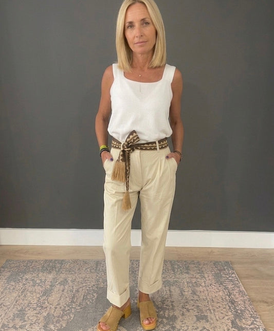 PANTALÓN TECH WOMAN BEIGE