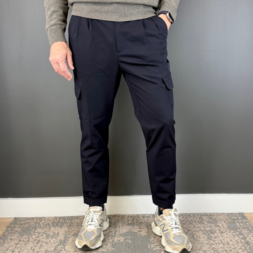 NUEVO / CROP CARGO 2 PINZAS NAVY