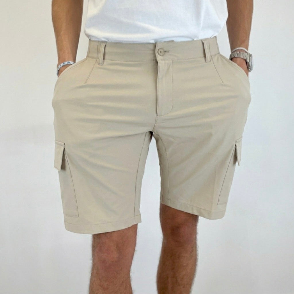 BERMUDA CARGO TECNICO BEIGE