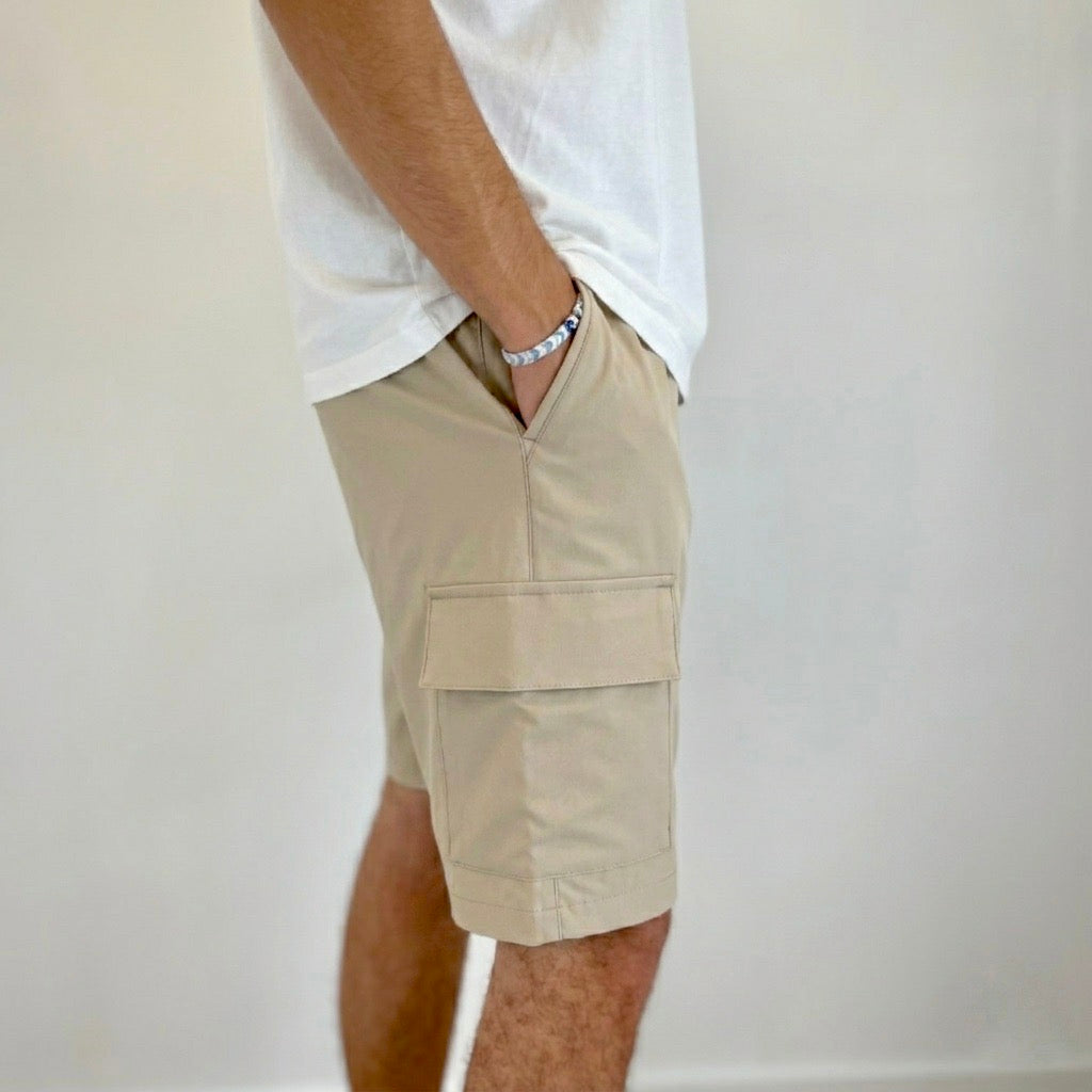 BERMUDA CARGO TECNICO BEIGE