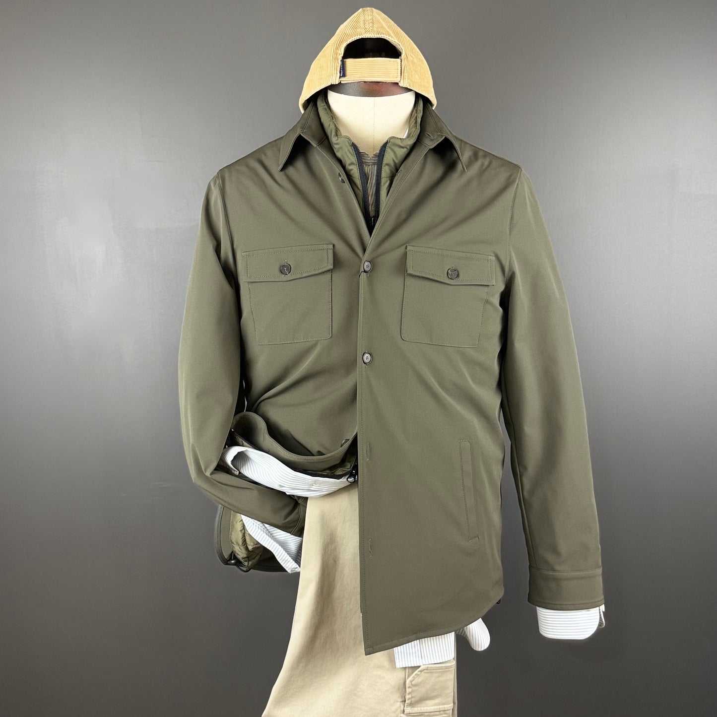 NEW COLOR / IDOL OVERSHIRT FOREST GREEN