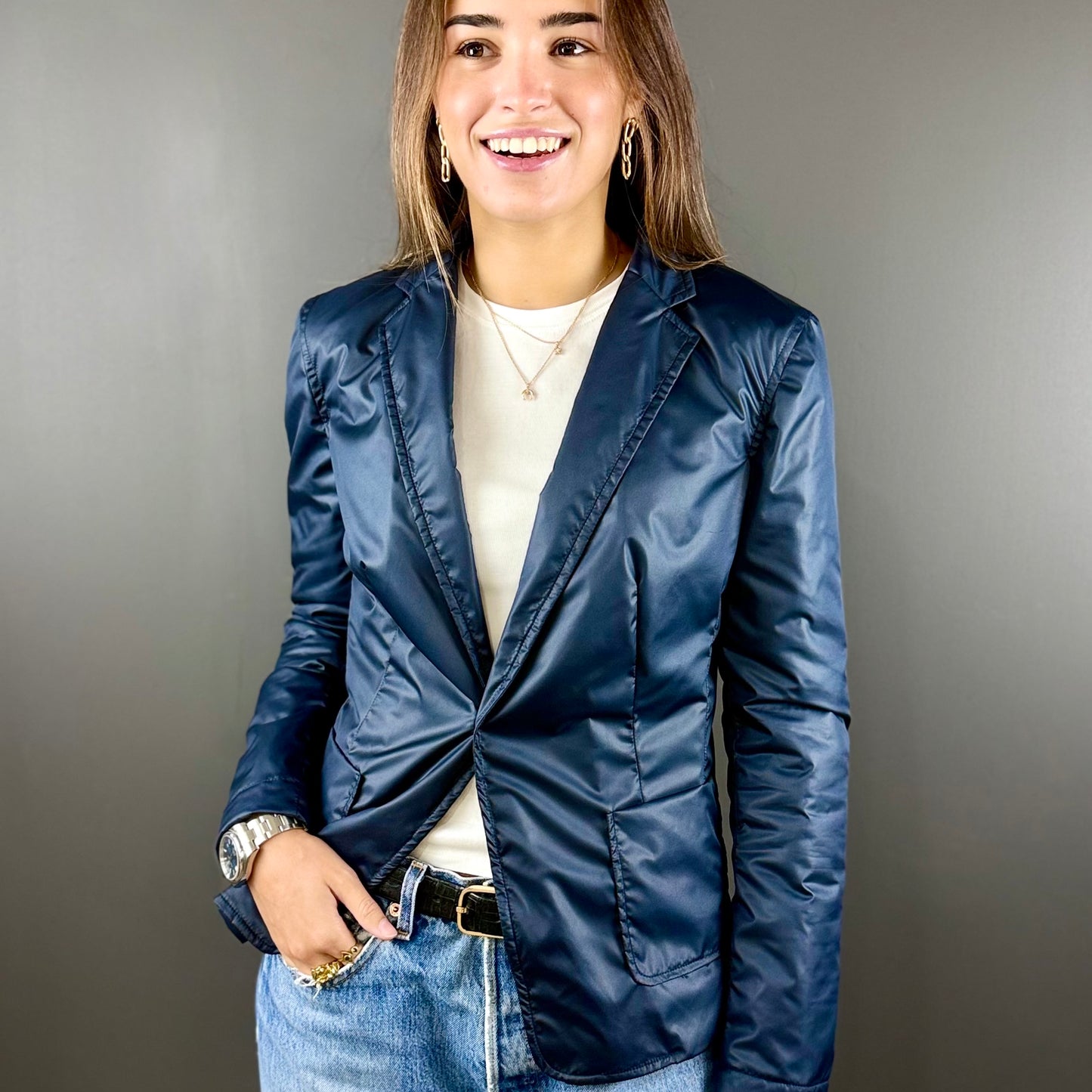 NEW / SHINE SNAP BLAZER