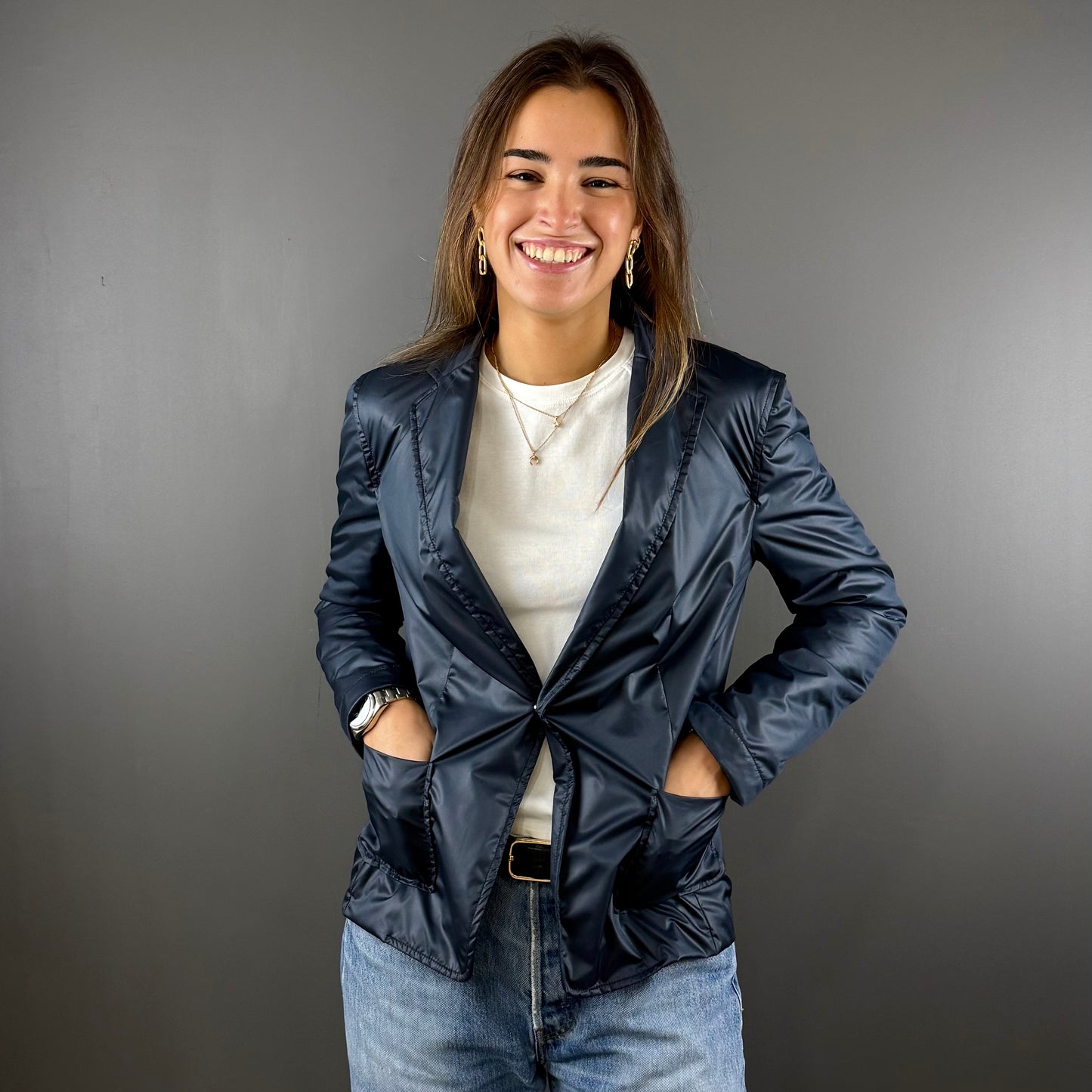 NEW / SHINE SNAP BLAZER