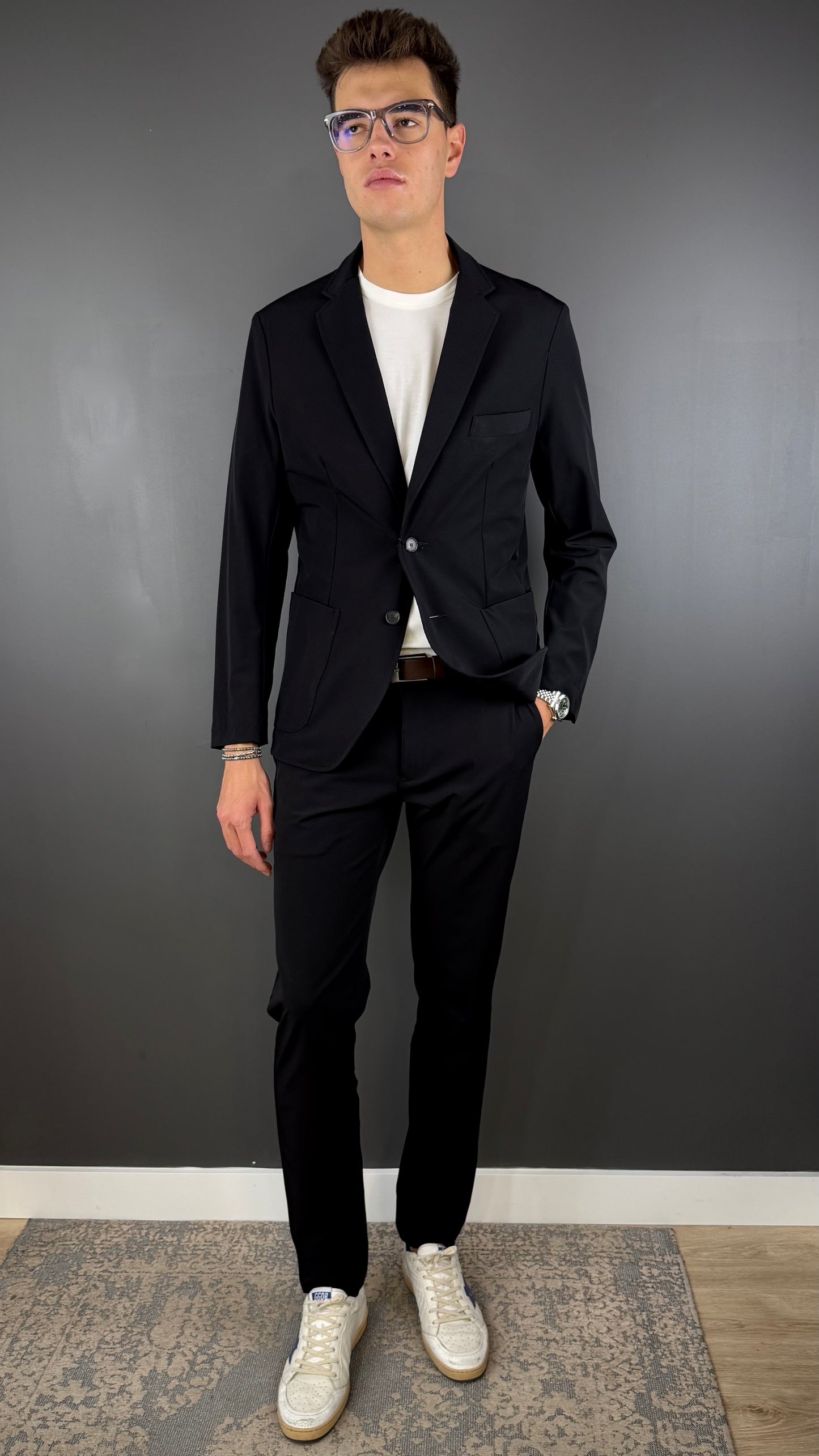 NEW / PANTALÓN CHINO ELÁSTICO JOURNEY NEGRO