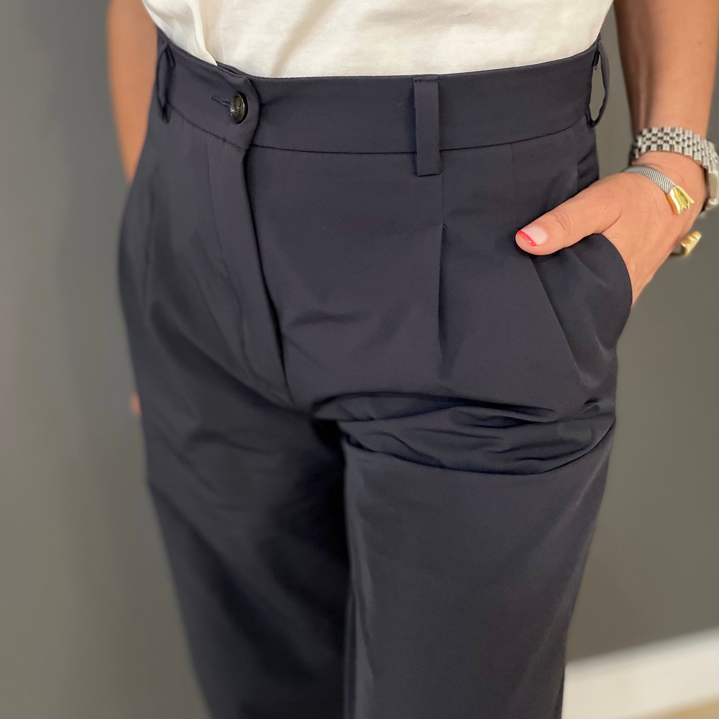 NEW / PANTALÓN TECH WOMAN NAVY