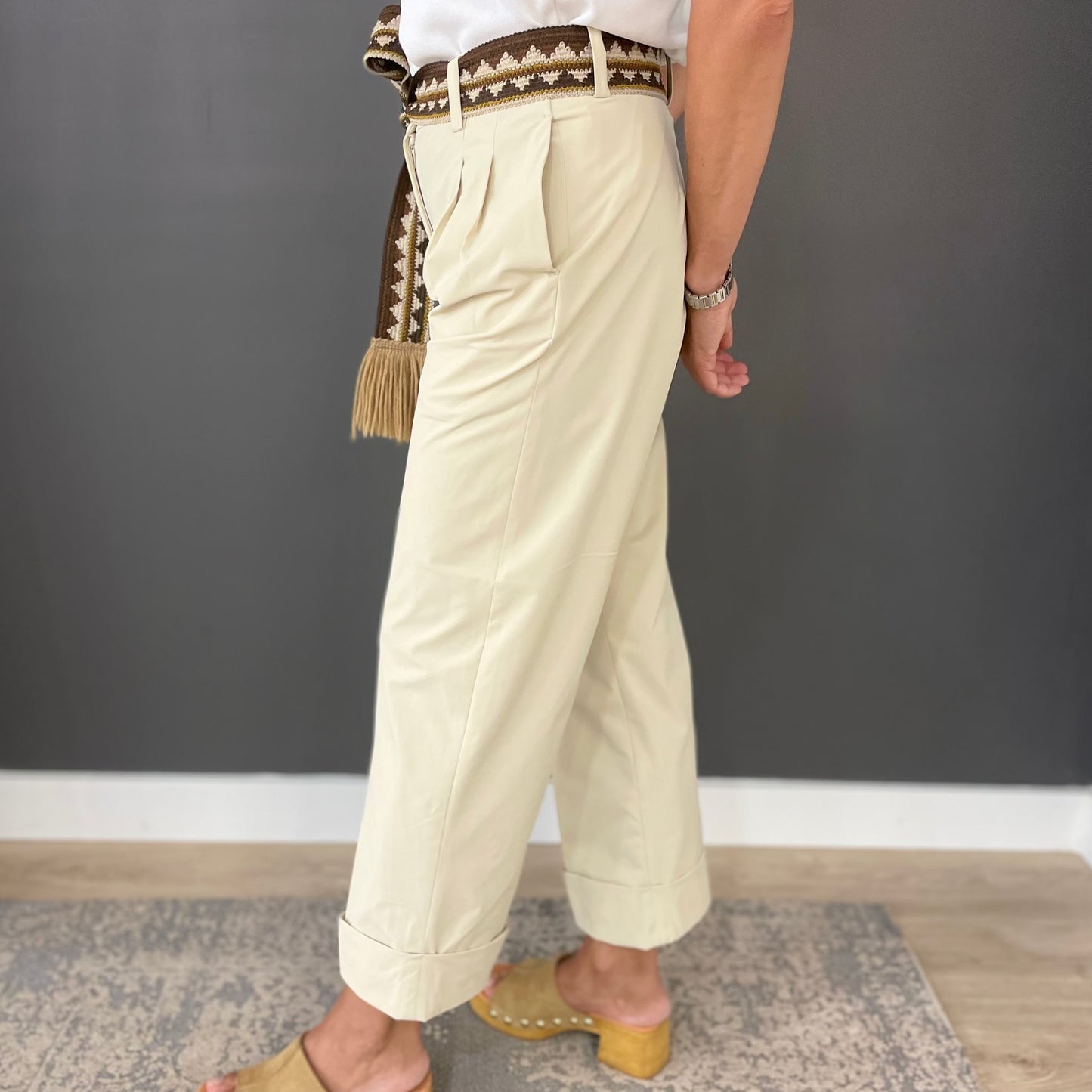 NEW / PANTALÓN TECH WOMAN BEIGE