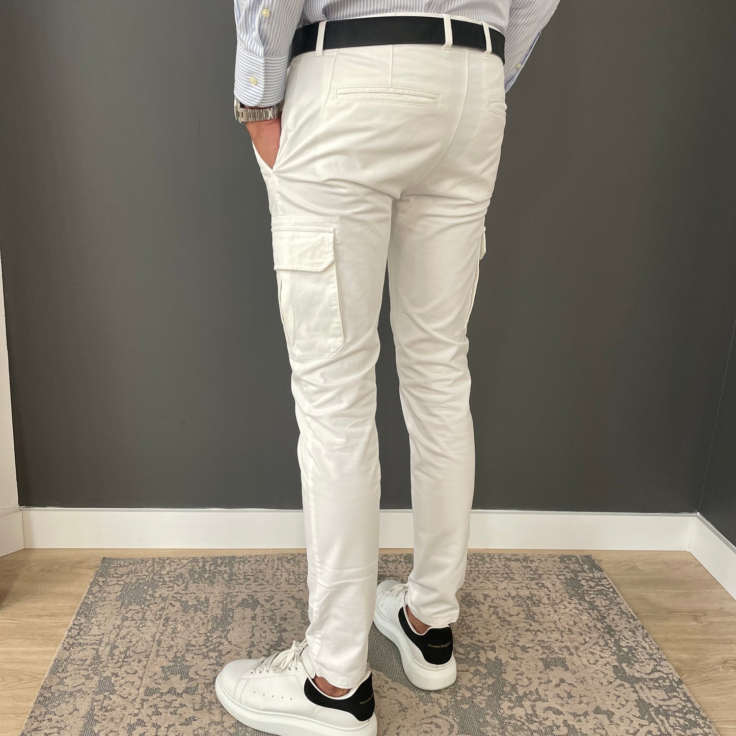 PANTALÓN CARGO WHITE