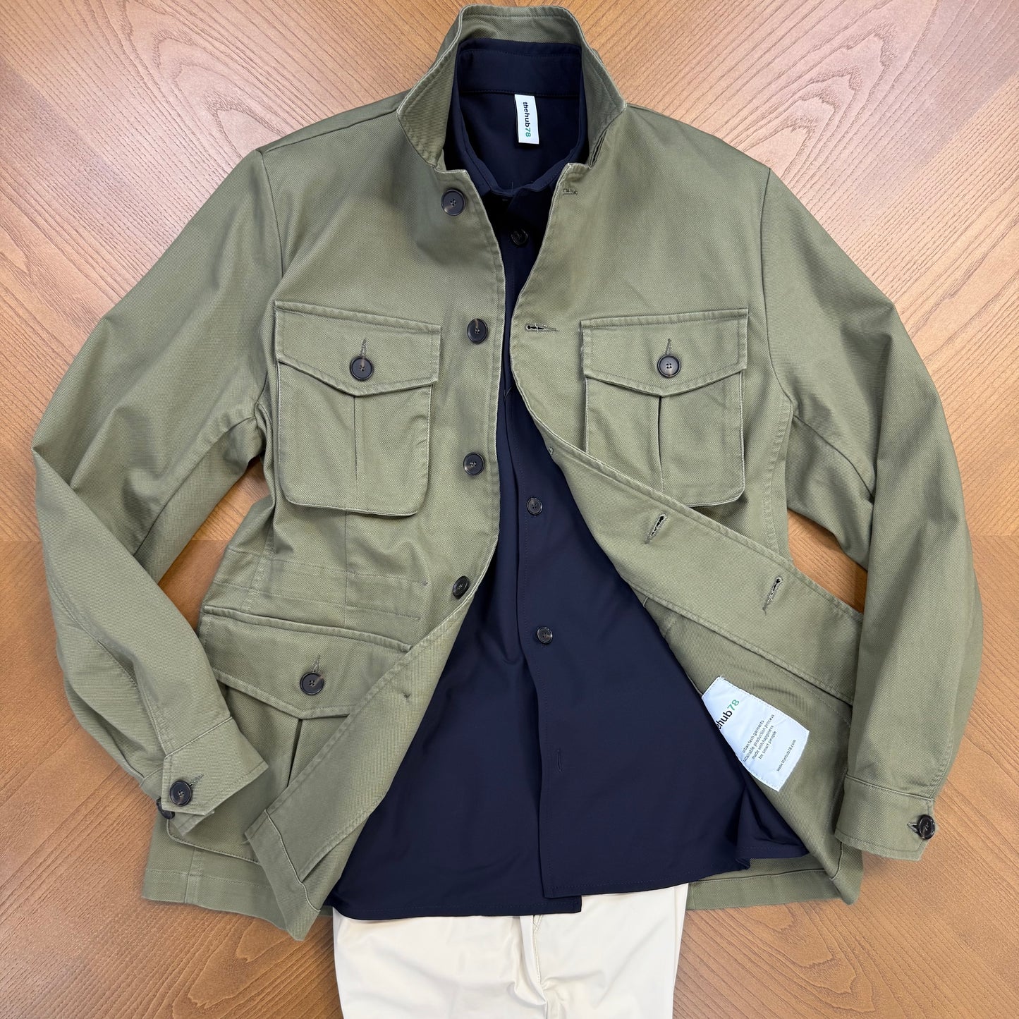 GIACCA FLENT FOREST GREEN