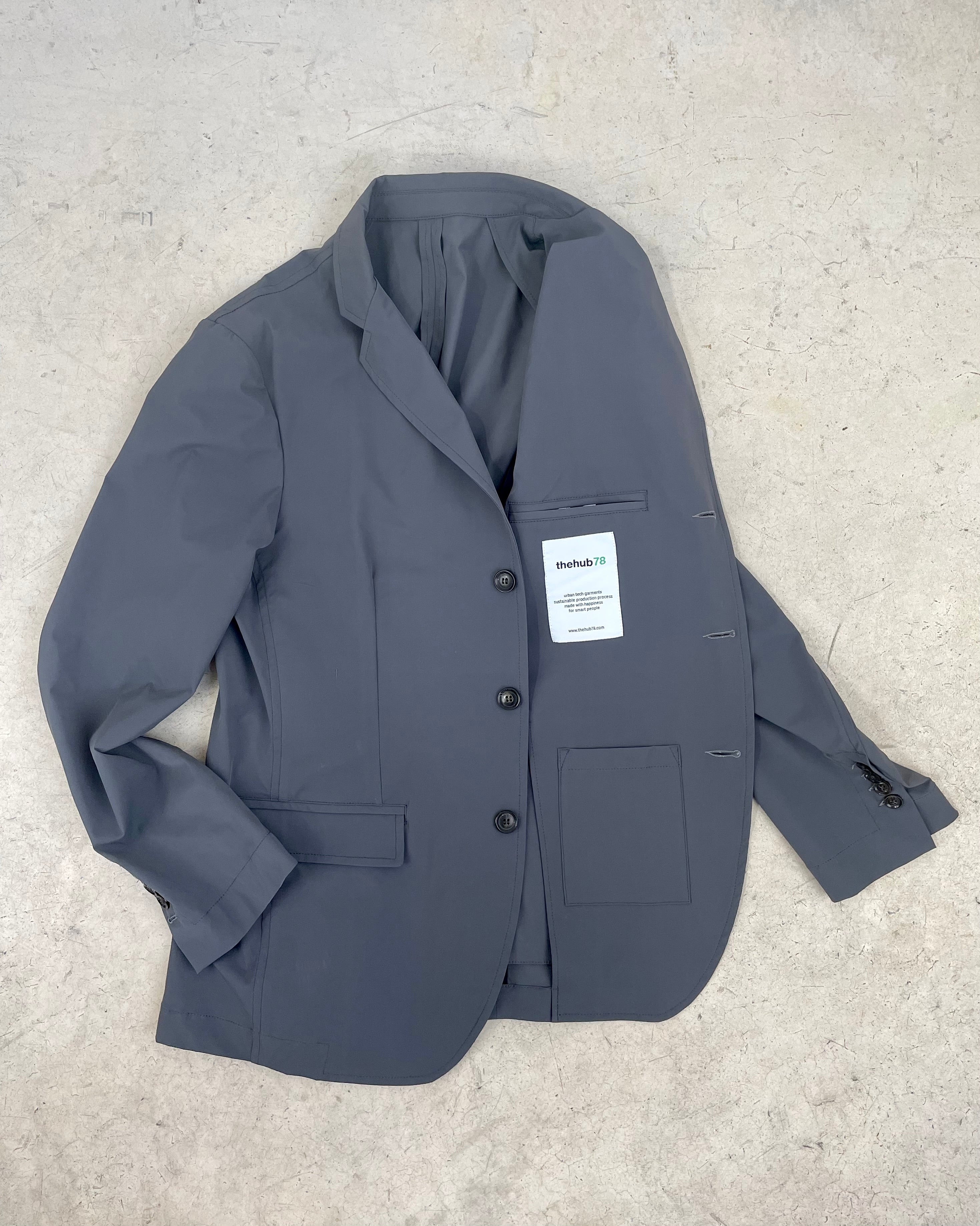 TRAVEL BI-STRETCH JACKET GREY – thehub78